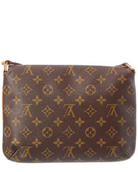 Pre-Owned Louis Vuitton Brown Monogram Canvas Musette Tango Short Strap (Authentic