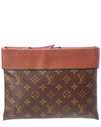Pre-Owned Louis Vuitton Brown Monogram Canvas Tuileries Clutch (Authentic Pre-Loved)