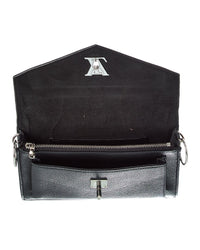 Pre-Owned Louis Vuitton Black Grained Calf Leather Mylockme Chain Pochette (Authentic