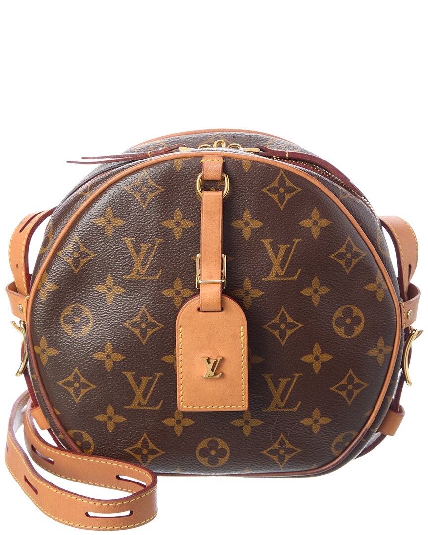 Pre-Owned Louis Vuitton Brown Monogram Canvas Boite Chapeau Souple Mm (Authentic