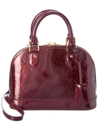 Pre-Owned Louis Vuitton Purple Vernis Calf Patent Leather Alma Bb (Authentic Pre-Loved)