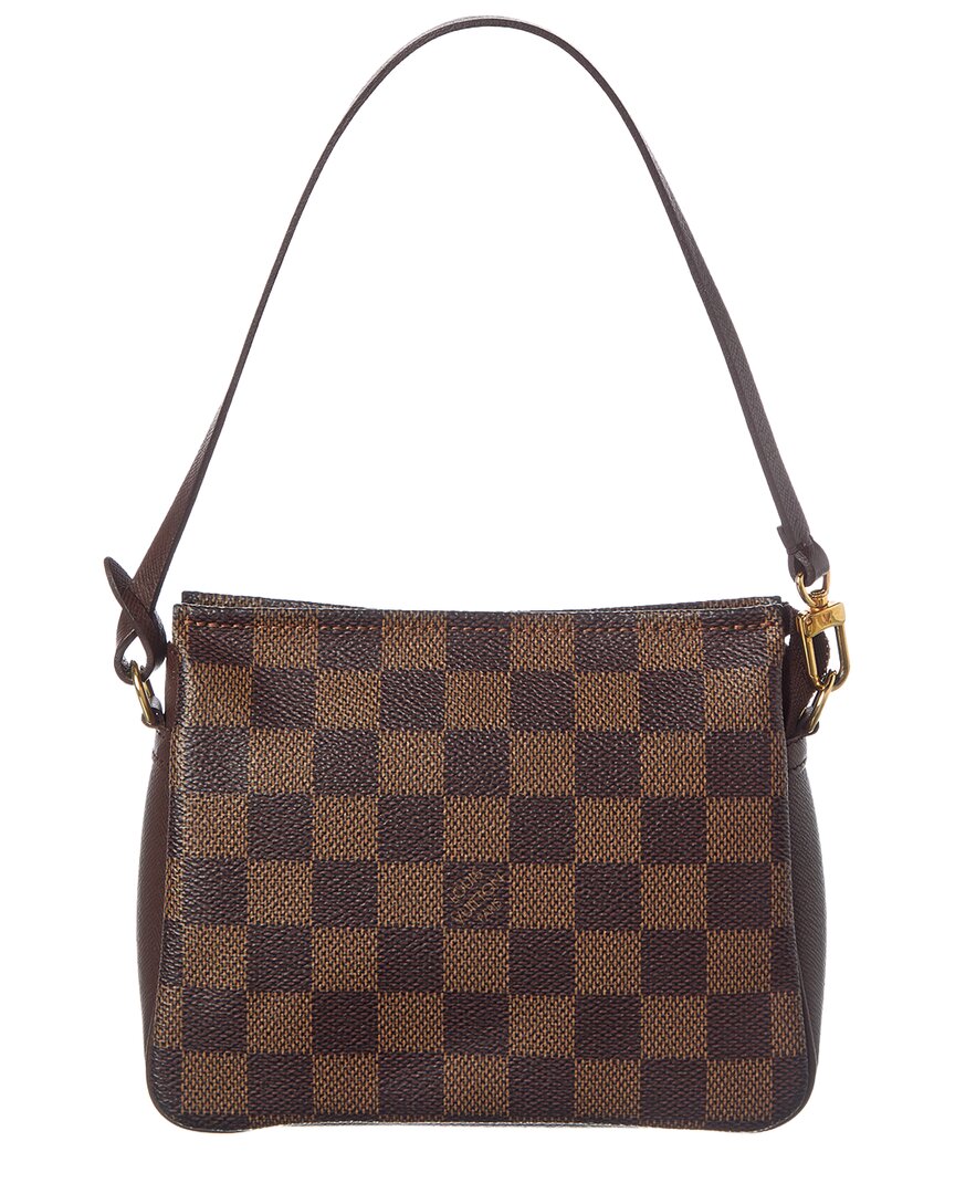 Louis Vuitton Louis Vuitton Brown Damier Ebene Coated Canvas Trousse Makeup (Authentic
