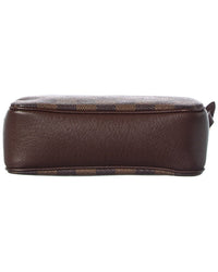 Louis Vuitton Louis Vuitton Brown Damier Ebene Coated Canvas Trousse Makeup (Authentic