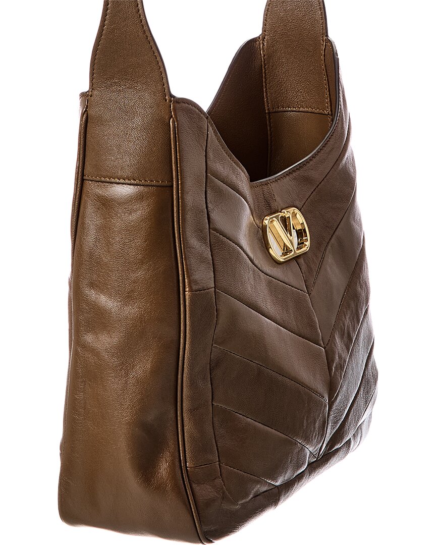 Valentino Valentino Vlogo Signature Leather Shoulder Bag