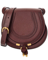 Chloé Chloé Marcie Small Leather Saddle Bag