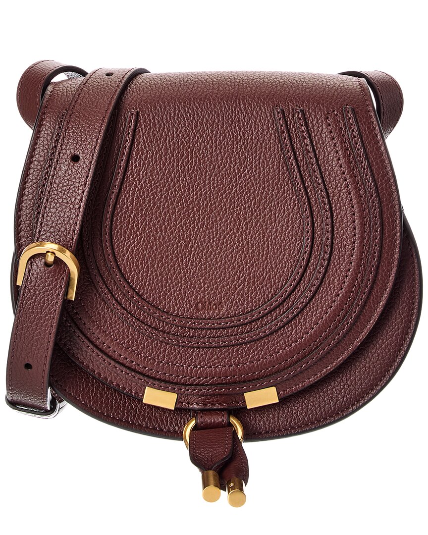 Chloé Chloé Marcie Small Leather Saddle Bag