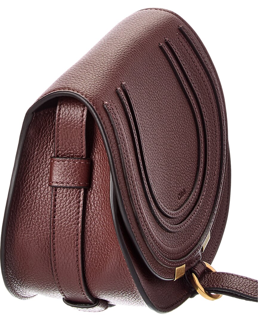 Chloé Chloé Marcie Small Leather Saddle Bag