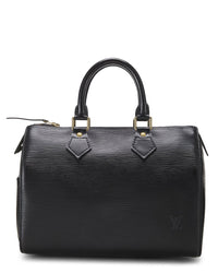 Louis Vuitton Louis Vuitton Black Epi Leather Speedy25 (Authentic Pre-Loved)