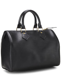 Louis Vuitton Louis Vuitton Black Epi Leather Speedy25 (Authentic Pre-Loved)