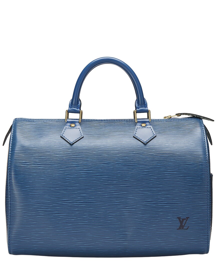 Louis Vuitton Louis Vuitton Blue Epi Leather Speedy30 (Authentic Pre-Loved)