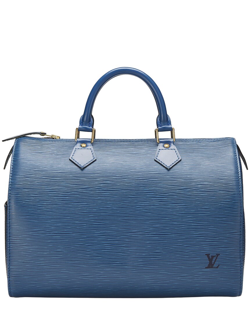 Louis Vuitton Louis Vuitton Blue Epi Leather Speedy30 (Authentic Pre-Loved)