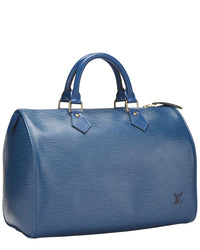 Louis Vuitton Louis Vuitton Blue Epi Leather Speedy30 (Authentic Pre-Loved)