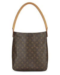 Louis Vuitton Louis Vuitton Brown Monogram Coated Canvas Looping Gm (Authentic Pre-Loved)