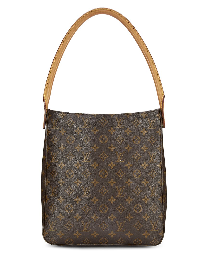 Louis Vuitton Louis Vuitton Brown Monogram Coated Canvas Looping Gm (Authentic Pre-Loved)