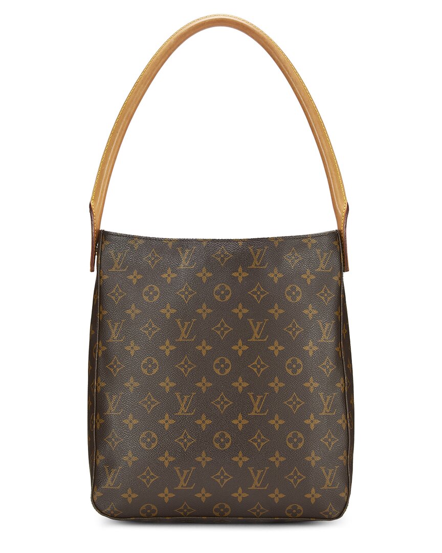Louis Vuitton Louis Vuitton Brown Monogram Coated Canvas Looping Gm (Authentic Pre-Loved)