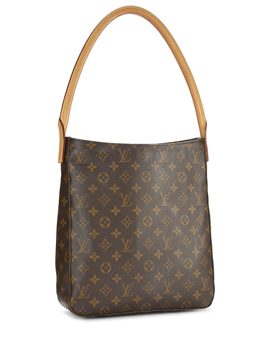 Louis Vuitton Louis Vuitton Brown Monogram Coated Canvas Looping Gm (Authentic Pre-Loved)