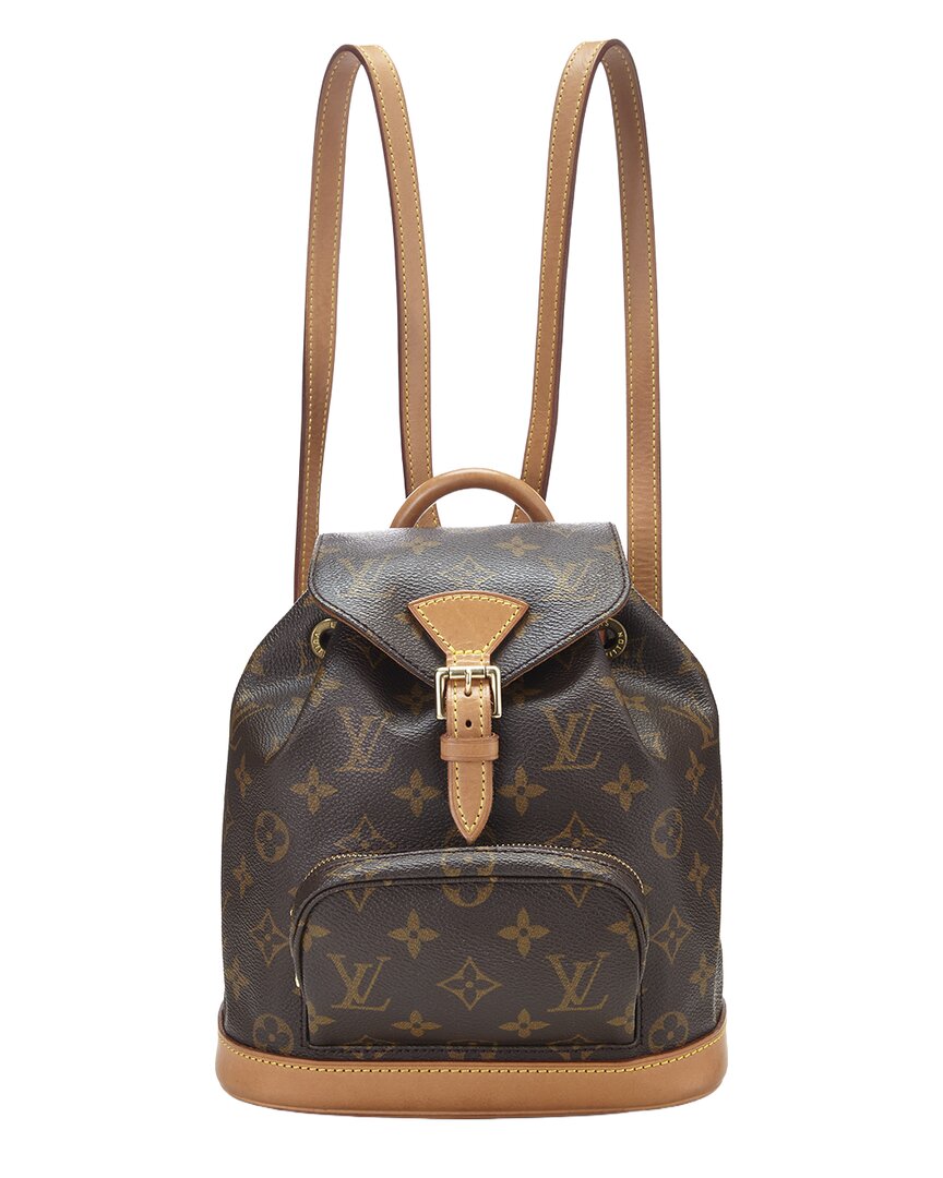 Louis Vuitton Louis Vuitton Brown Monogram Coated Canvas Montsouris Pm (Authentic Pre-Loved)