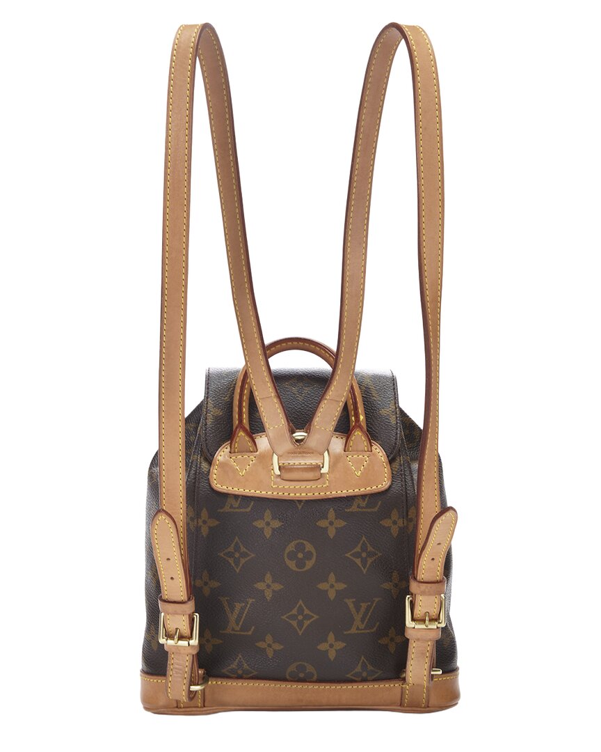 Louis Vuitton Louis Vuitton Brown Monogram Coated Canvas Montsouris Pm (Authentic Pre-Loved)