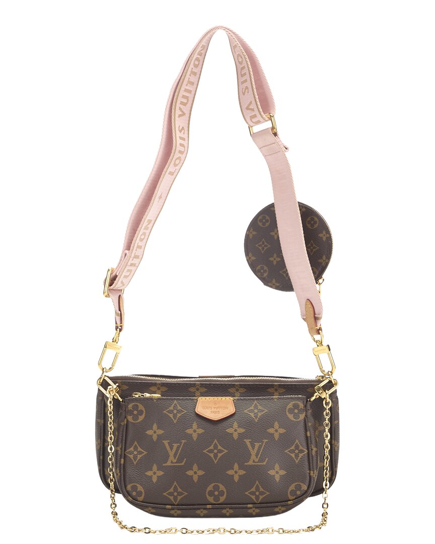 Louis Vuitton Louis Vuitton Pink Monogram Coated Canvas Multi Pochette Accessoires  (Authentic