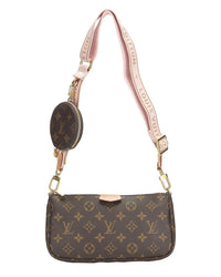 Louis Vuitton Louis Vuitton Pink Monogram Coated Canvas Multi Pochette Accessoires  (Authentic