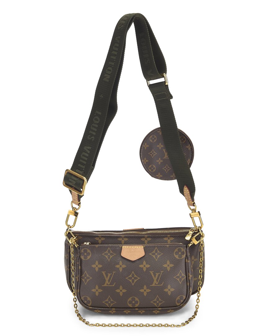 Louis Vuitton Louis Vuitton Green Monogram Coated Canvas Multi Pochette Accessoires