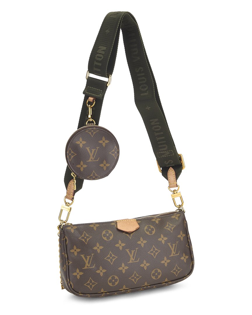 Louis Vuitton Louis Vuitton Green Monogram Coated Canvas Multi Pochette Accessoires