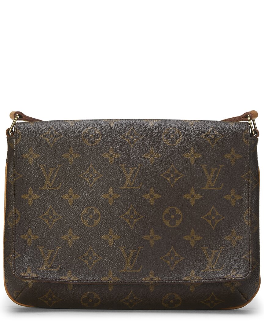 Louis Vuitton Louis Vuitton Brown Monogram Coated Canvas Musettetango (Authentic Pre-Loved)