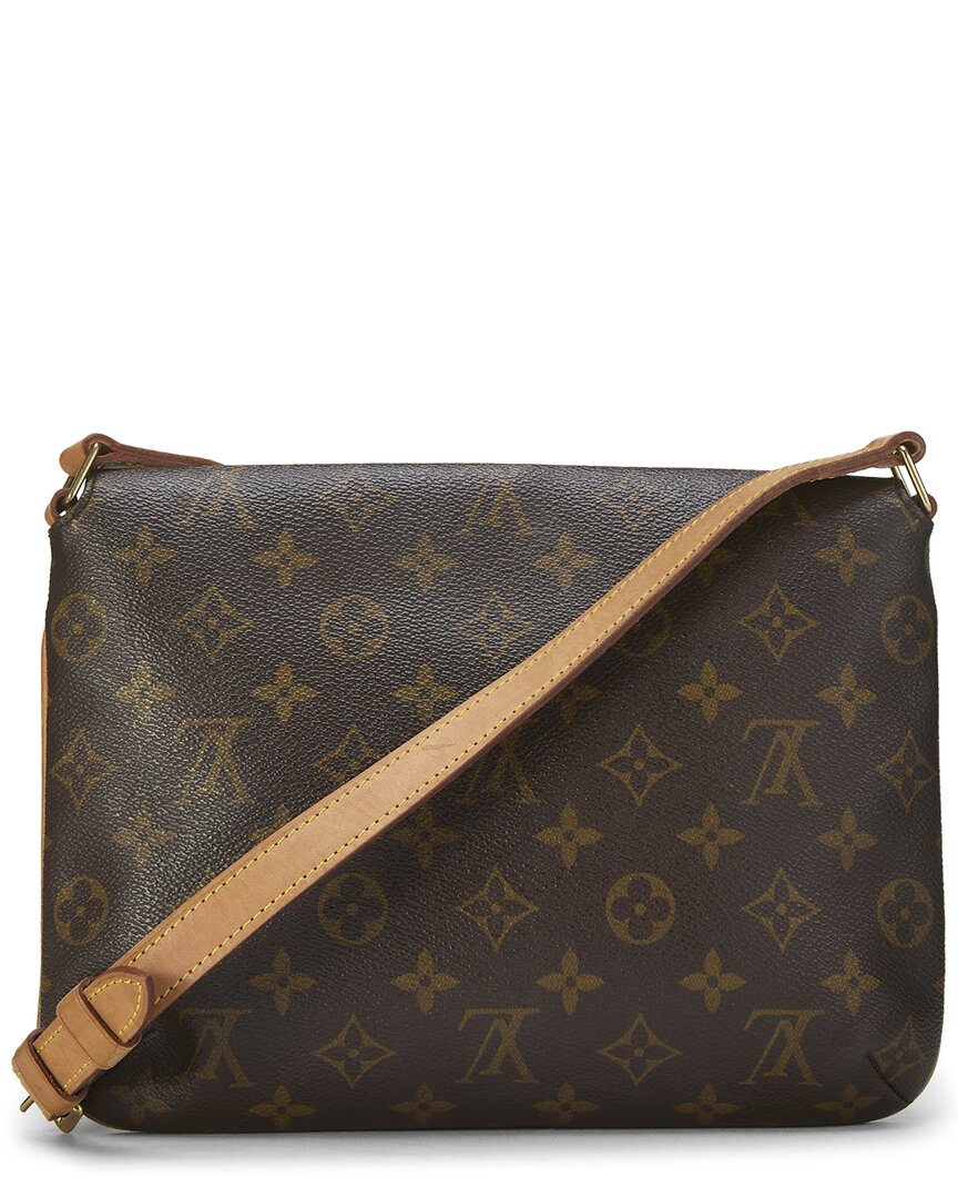 Louis Vuitton Louis Vuitton Brown Monogram Coated Canvas Musettetango (Authentic Pre-Loved)