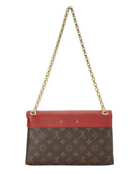 Louis Vuitton Pre-Owned Louis Vuitton Red Monogram Coated Canvas Pallas Chain Bag (Authentic Pre-