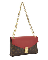 Louis Vuitton Pre-Owned Louis Vuitton Red Monogram Coated Canvas Pallas Chain Bag (Authentic Pre-
