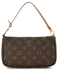 Louis Vuitton Louis Vuitton Brown Monogram Coated Canvas Pochette Accessoiresv2 (Authentic