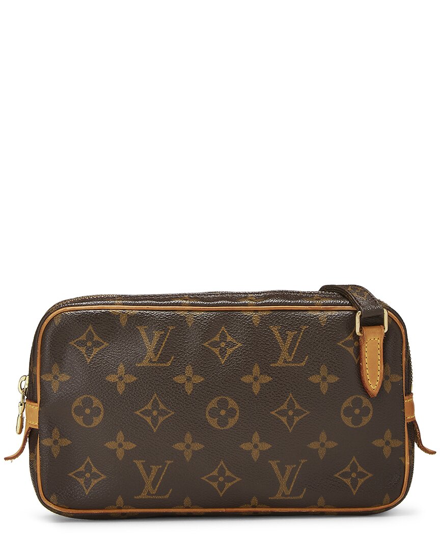 Louis Vuitton Louis Vuitton Brown Monogram Coated Canvas Pochette Marly Bando (Authentic