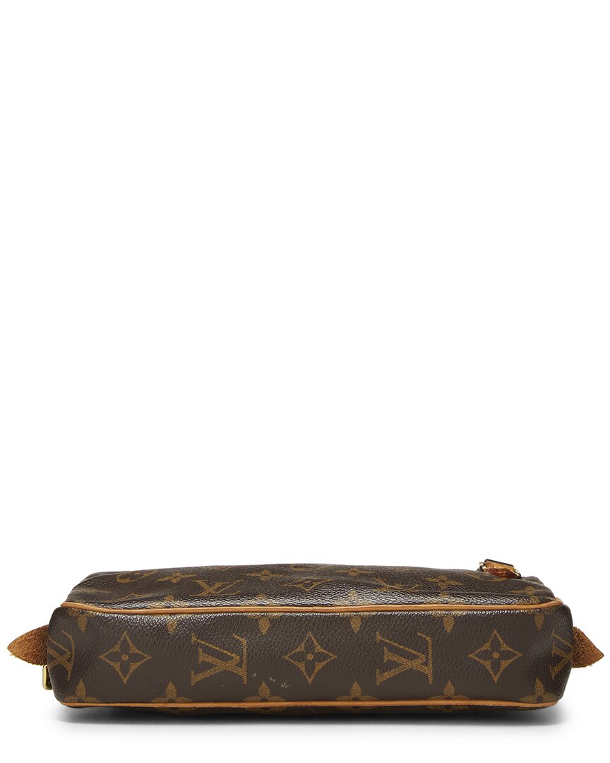 Louis Vuitton Louis Vuitton Brown Monogram Coated Canvas Pochette Marly Bando (Authentic
