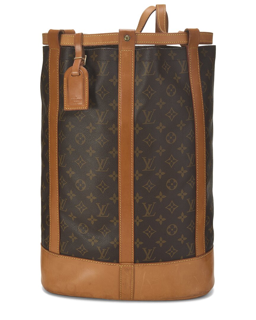 Louis Vuitton Louis Vuitton Brown Monogram Coated Canvas Randonnee Gm (Authentic Pre-Loved)