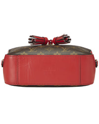 Louis Vuitton Pre-Owned Louis Vuitton Red Monogram Coated Canvas Saintonge (Authentic Pre-Loved)