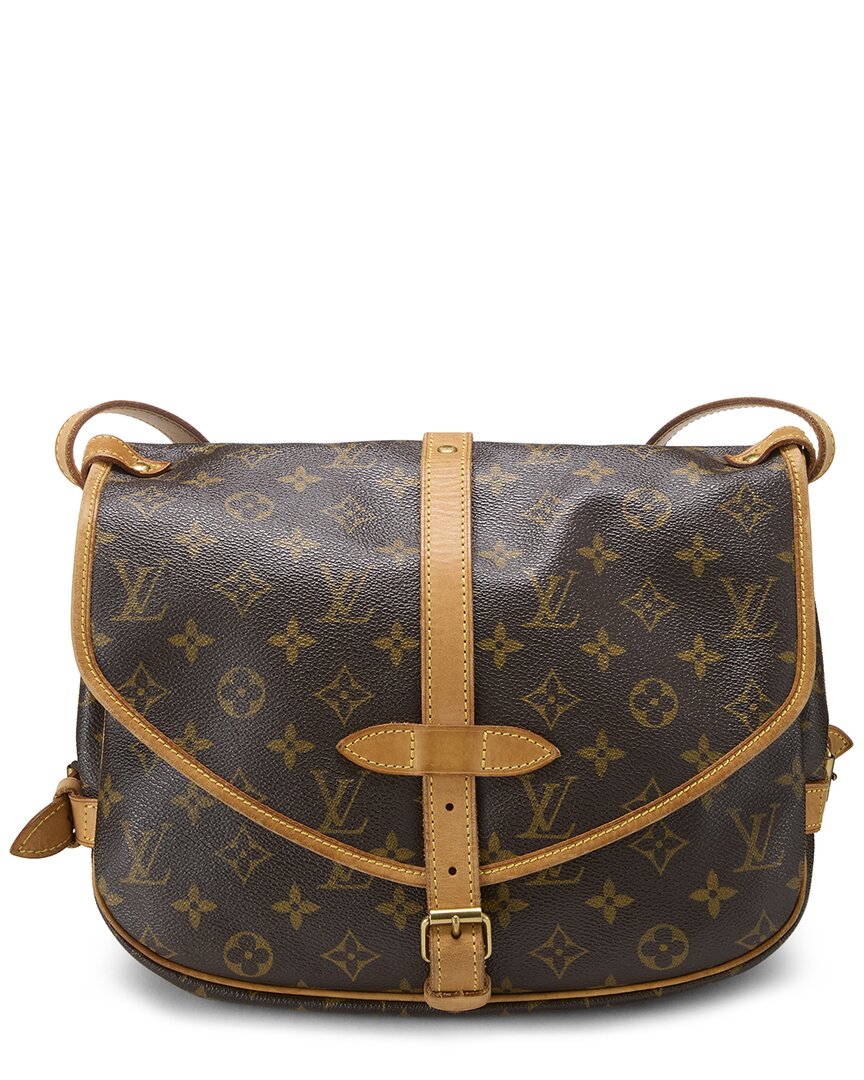 Louis Vuitton Louis Vuitton Brown Monogram Coated Canvas Saumur 30 (Authentic Pre-Loved)