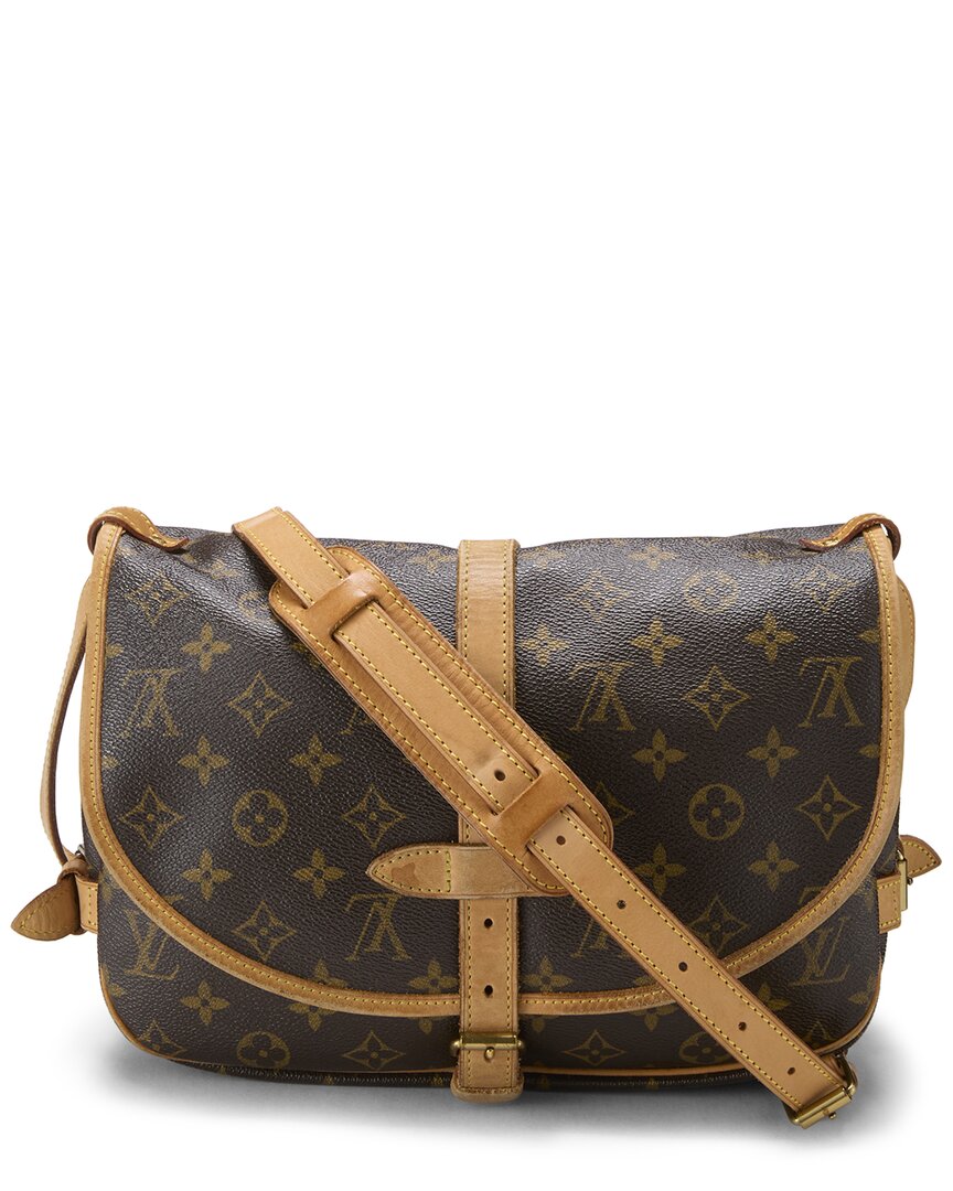 Louis Vuitton Louis Vuitton Brown Monogram Coated Canvas Saumur 30 (Authentic Pre-Loved)