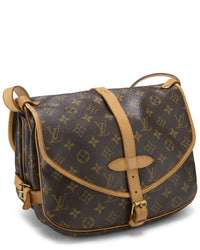 Louis Vuitton Louis Vuitton Brown Monogram Coated Canvas Saumur 30 (Authentic Pre-Loved)