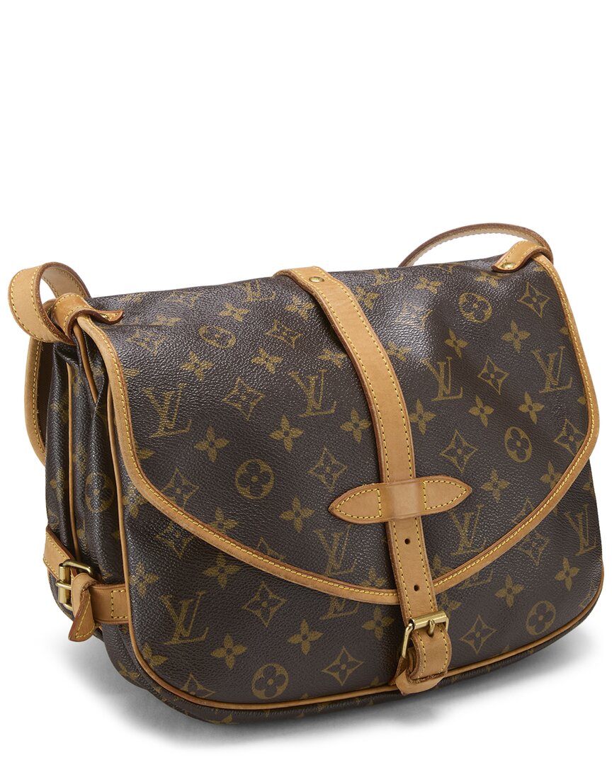 Louis Vuitton Louis Vuitton Brown Monogram Coated Canvas Saumur 30 (Authentic Pre-Loved)