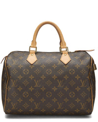 Louis Vuitton Louis Vuitton Brown Monogram Coated Canvas Speedy 30 (Authentic Pre-Loved)