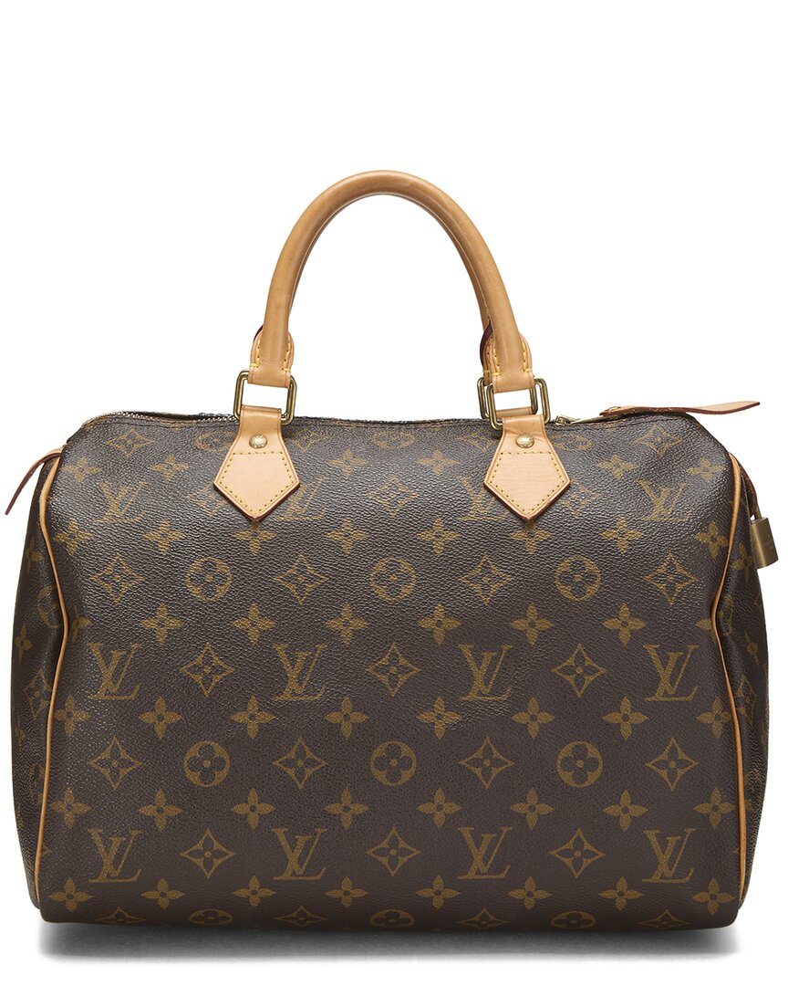 Louis Vuitton Louis Vuitton Brown Monogram Coated Canvas Speedy 30 (Authentic Pre-Loved)