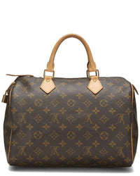 Louis Vuitton Louis Vuitton Brown Monogram Coated Canvas Speedy 30 (Authentic Pre-Loved)
