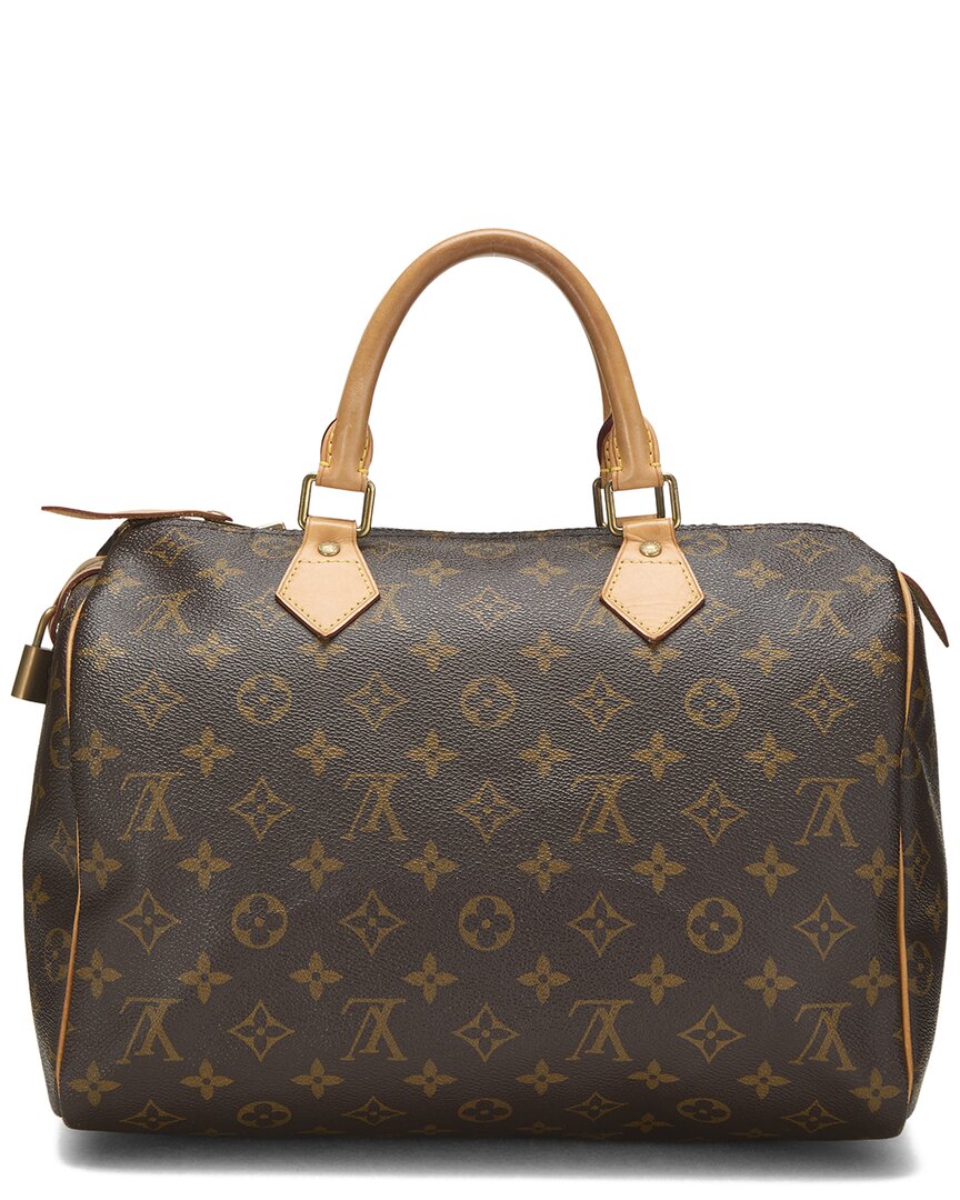 Louis Vuitton Louis Vuitton Brown Monogram Coated Canvas Speedy 30 (Authentic Pre-Loved)
