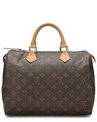 Louis Vuitton Louis Vuitton Brown Monogram Coated Canvas Speedy 30 (Authentic Pre-Loved)