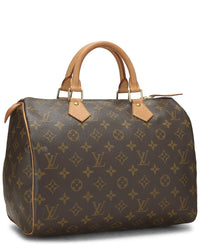 Louis Vuitton Louis Vuitton Brown Monogram Coated Canvas Speedy 30 (Authentic Pre-Loved)