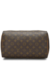 Louis Vuitton Louis Vuitton Brown Monogram Coated Canvas Speedy 30 (Authentic Pre-Loved)