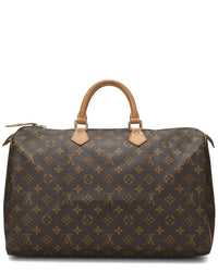 Louis Vuitton Louis Vuitton Brown Monogram Coated Canvas Speedy40 (Authentic Pre-Loved)