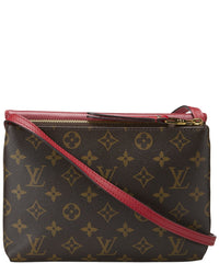 Louis Vuitton Pre-Owned Louis Vuitton Red Monogram Coated Canvas Twice (Authentic Pre-Loved)