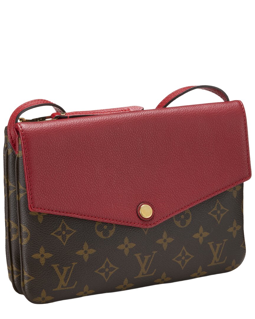 Louis Vuitton Pre-Owned Louis Vuitton Red Monogram Coated Canvas Twice (Authentic Pre-Loved)