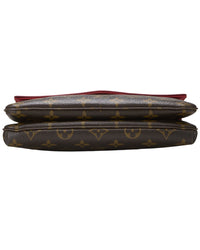 Louis Vuitton Pre-Owned Louis Vuitton Red Monogram Coated Canvas Twice (Authentic Pre-Loved)